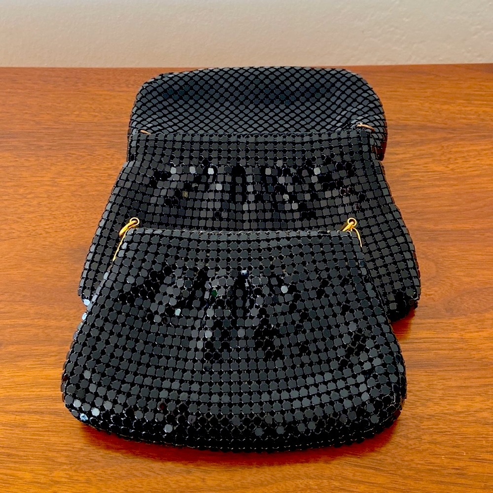 Bundle of 3 Metallic Mesh Bags